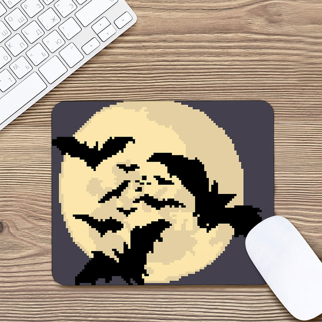 8-Bit Pixel Halloween Bat Print Mouse Pad