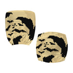 8-Bit Pixel Halloween Bat Print Office Chair Cover