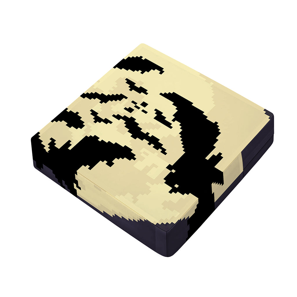 8-Bit Pixel Halloween Bat Print Outdoor Seat Cushion Cover
