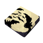 8-Bit Pixel Halloween Bat Print Outdoor Seat Cushion Cover
