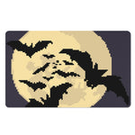 8-Bit Pixel Halloween Bat Print Polyester Doormat