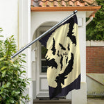 8-Bit Pixel Halloween Bat Print Polyester Flag
