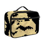 8-Bit Pixel Halloween Bat Print Portable Lunch Bag