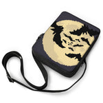8-Bit Pixel Halloween Bat Print Rectangular Crossbody Bag