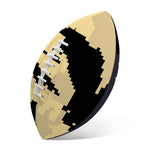 8-Bit Pixel Halloween Bat Print Rugby Ball