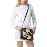 8-Bit Pixel Halloween Bat Print Shoulder Handbag