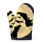 8-Bit Pixel Halloween Bat Print Single Oven Mitt