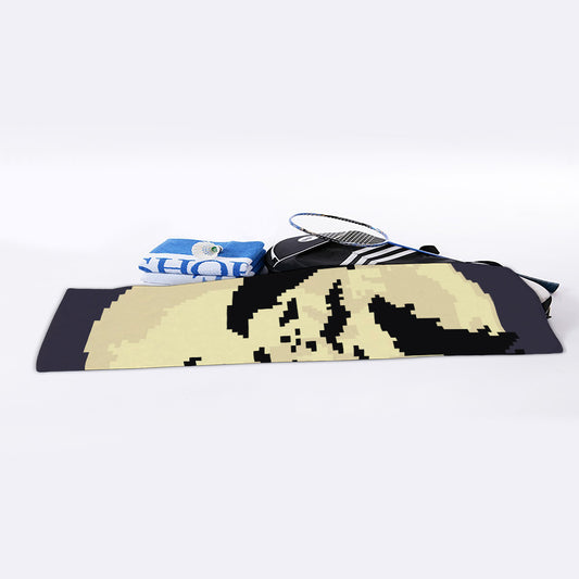 8-Bit Pixel Halloween Bat Print Sports Towel