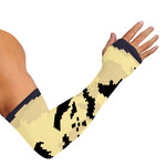 8-Bit Pixel Halloween Bat Print Sun Protection Arm Sleeves