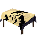 8-Bit Pixel Halloween Bat Print Tablecloth