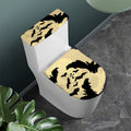 8-Bit Pixel Halloween Bat Print Toilet Lid And Tank Cover Set