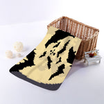 8-Bit Pixel Halloween Bat Print Towel