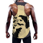 8-Bit Pixel Halloween Bat Print Training Tank Top