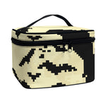 8-Bit Pixel Halloween Bat Print Travel Makeup Bag