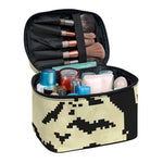 8-Bit Pixel Halloween Bat Print Travel Makeup Bag
