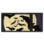 8-Bit Pixel Halloween Bat Print Trifold Wallet