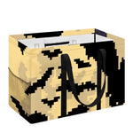 8-Bit Pixel Halloween Bat Print Utility Tote Bag