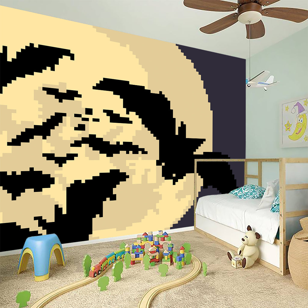8-Bit Pixel Halloween Bat Print Wall Sticker