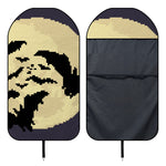 8-Bit Pixel Halloween Bat Print Waterproof Car Seat Cover