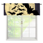 8-Bit Pixel Halloween Bat Print Window Valance
