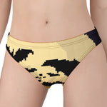 8-Bit Pixel Halloween Bat Print Women's Panties