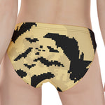 8-Bit Pixel Halloween Bat Print Women's Panties