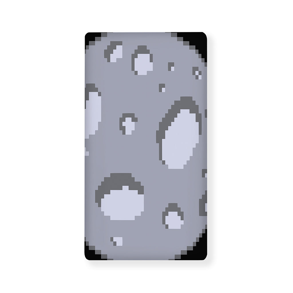 8-Bit Pixel Moon Print Baby Crib Sheet