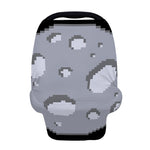 8-Bit Pixel Moon Print Baby Seat Cover