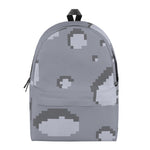 8-Bit Pixel Moon Print Backpack