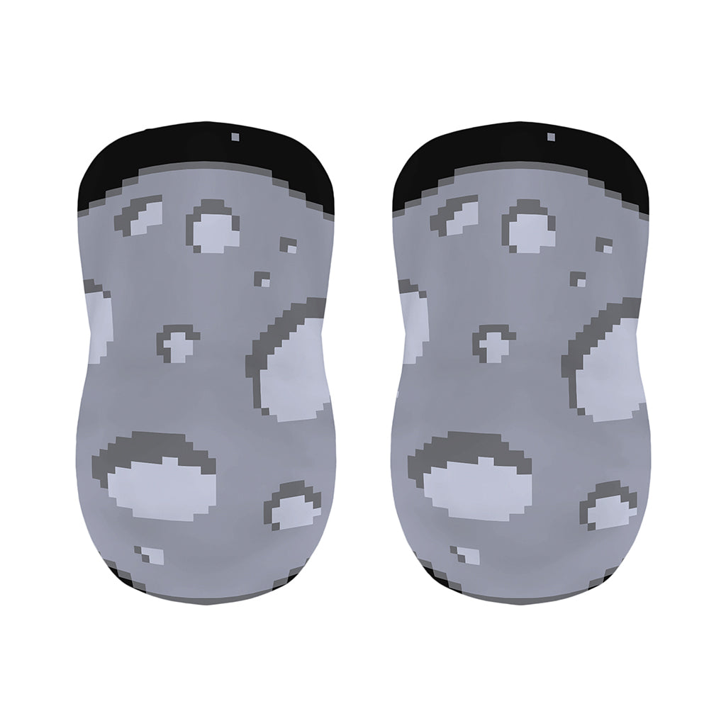 8-Bit Pixel Moon Print Bar Stool Covers