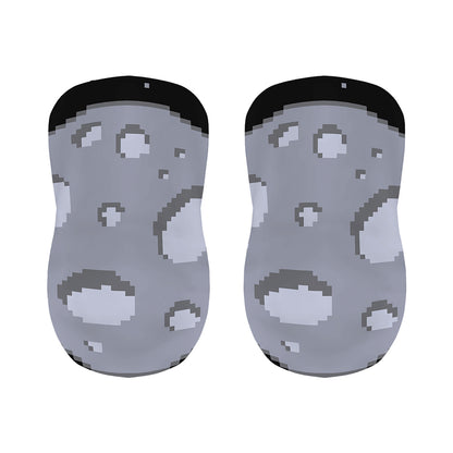 8-Bit Pixel Moon Print Bar Stool Covers
