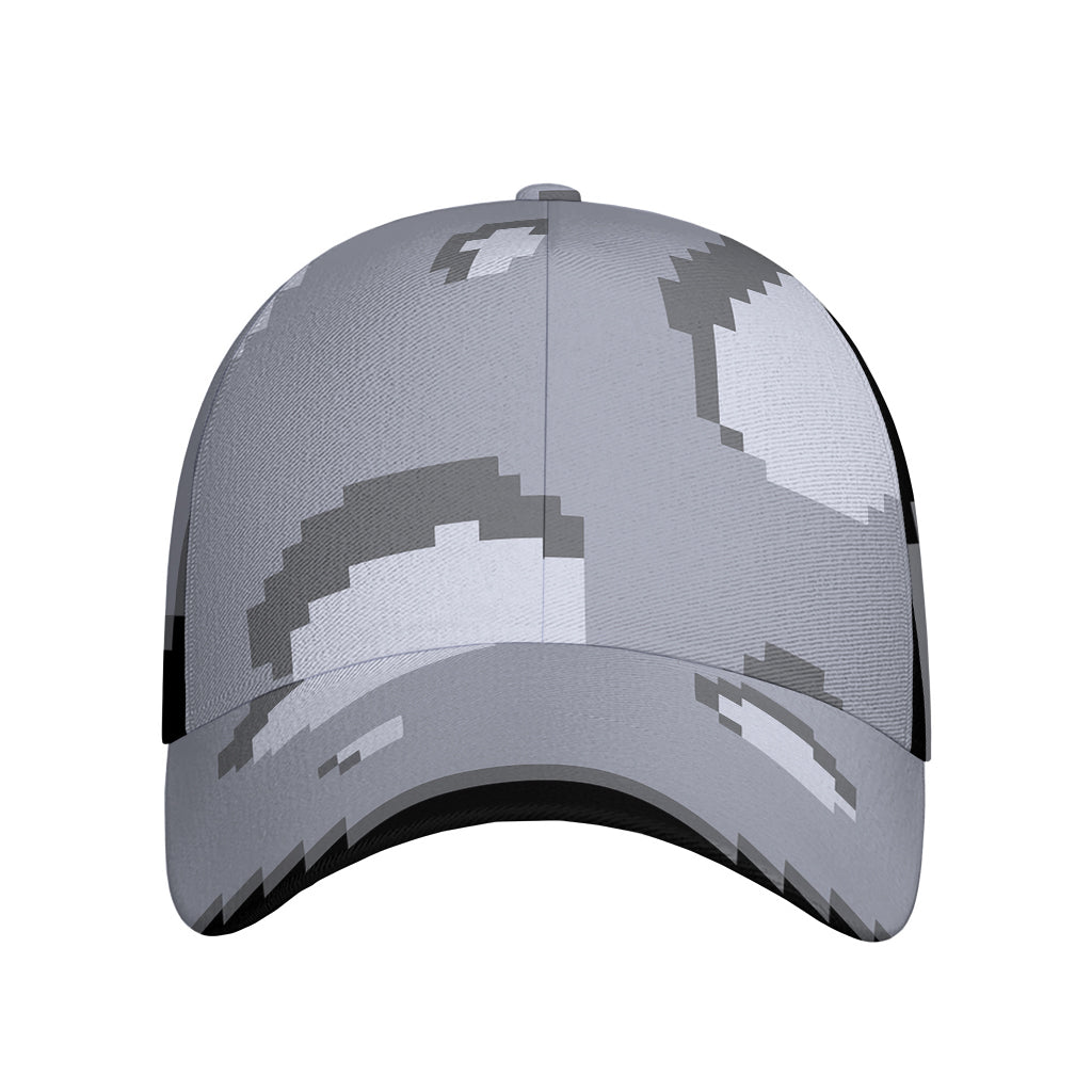 8-Bit Pixel Moon Print Baseball Cap