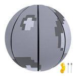 8-Bit Pixel Moon Print Basketball