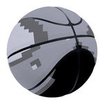 8-Bit Pixel Moon Print Basketball