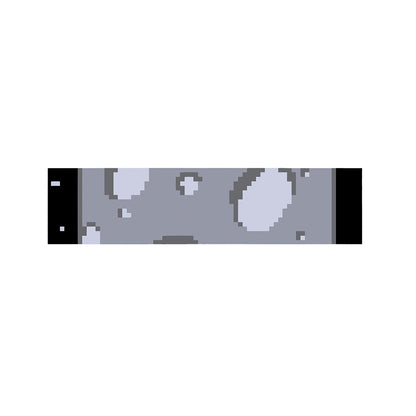 8-Bit Pixel Moon Print Bed Runner
