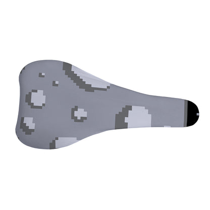 8-Bit Pixel Moon Print Bicycle Seat Cover