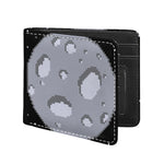 8-Bit Pixel Moon Print Bifold Wallet