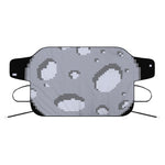 8-Bit Pixel Moon Print Car Windshield Snow Cover