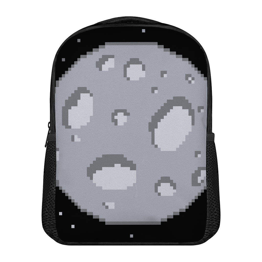 8-Bit Pixel Moon Print Casual Backpack