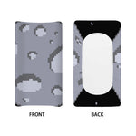 8-Bit Pixel Moon Print Changing Pad Cover