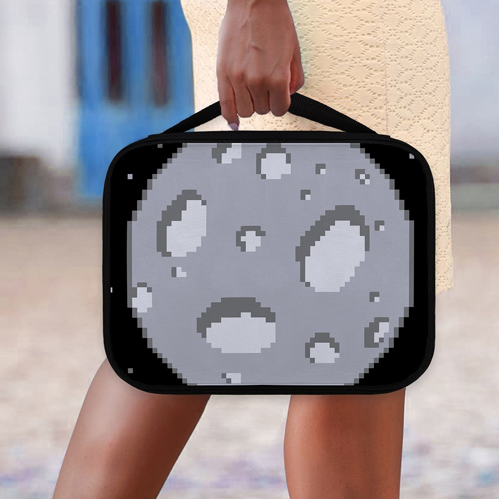 8-Bit Pixel Moon Print Classic Bible Case