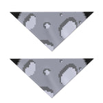 8-Bit Pixel Moon Print Dog Bandana