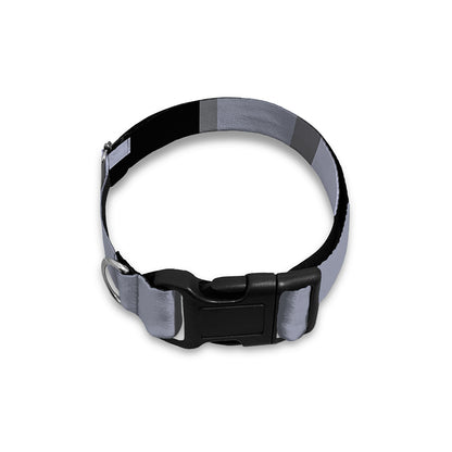 8-Bit Pixel Moon Print Dog Collar