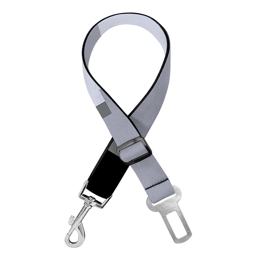 8-Bit Pixel Moon Print Dog Seat Belt