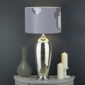 8-Bit Pixel Moon Print Drum Lamp Shade