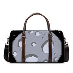 8-Bit Pixel Moon Print Duffle Bag