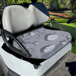 8-Bit Pixel Moon Print Golf Cart Seat Cover