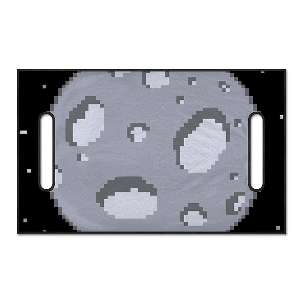 8-Bit Pixel Moon Print Golf Cart Seat Cover