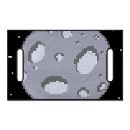 8-Bit Pixel Moon Print Golf Cart Seat Cover