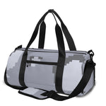 8-Bit Pixel Moon Print Gym Bag